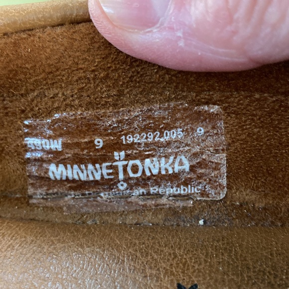 Minnetonka brown slip in moccasins - Picture 5 of 5